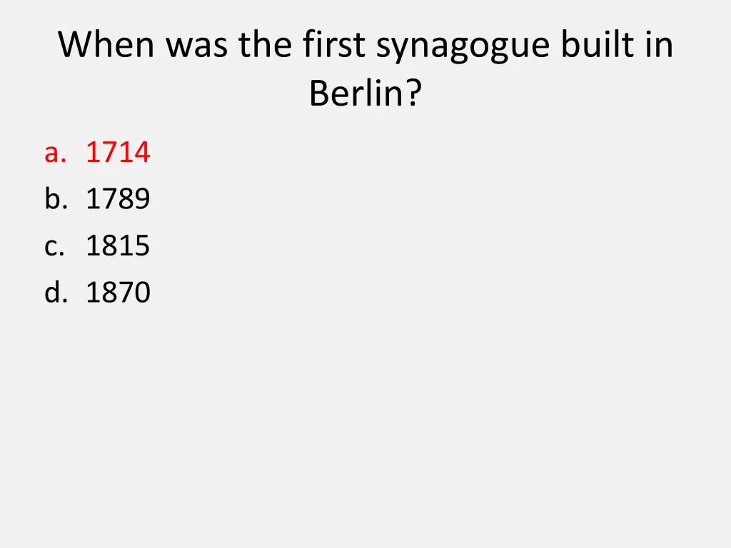 when was the first synagogue built in berlin 1