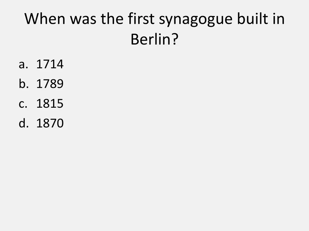 when was the first synagogue built in berlin