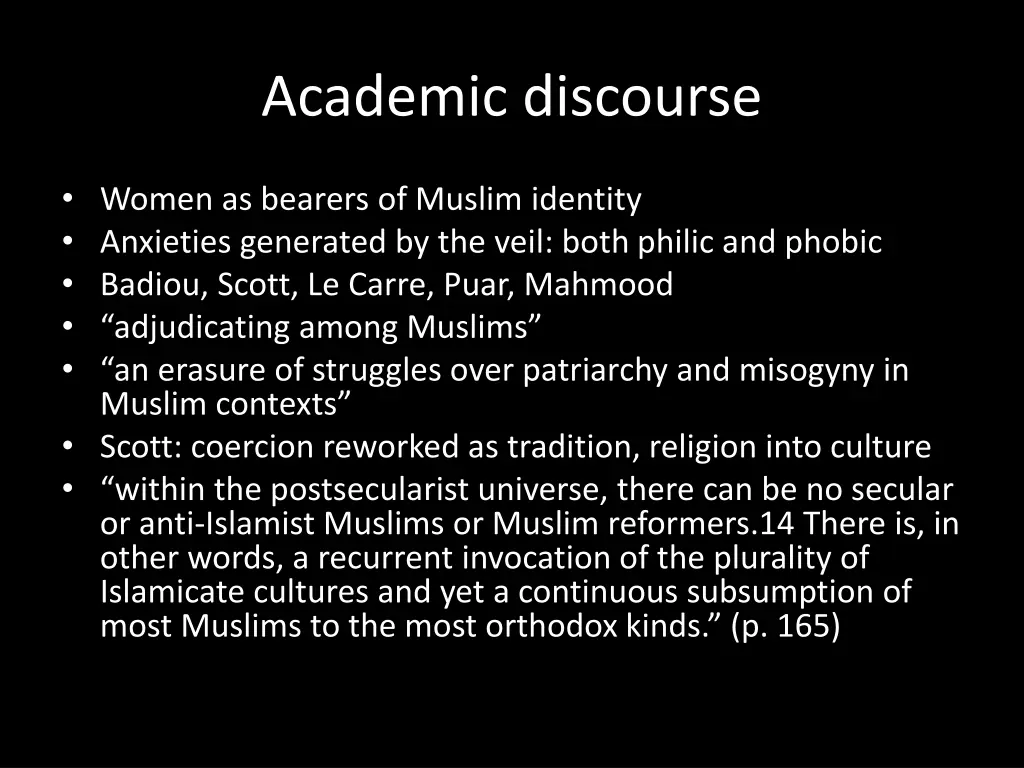 academic discourse