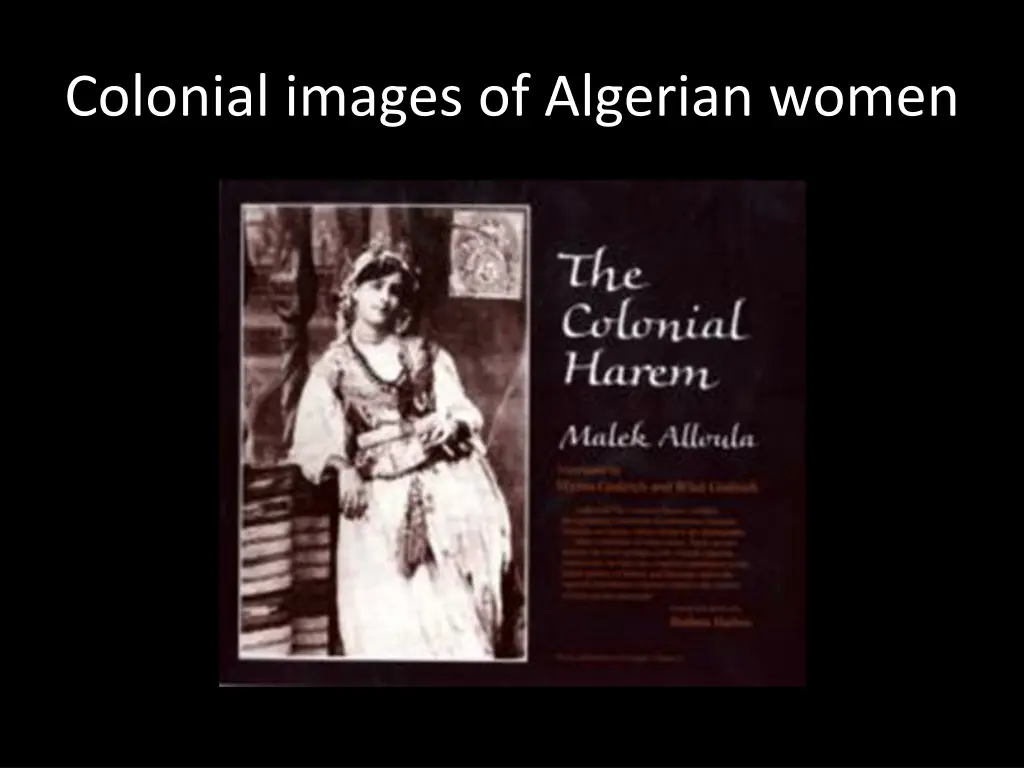 colonial images of algerian women