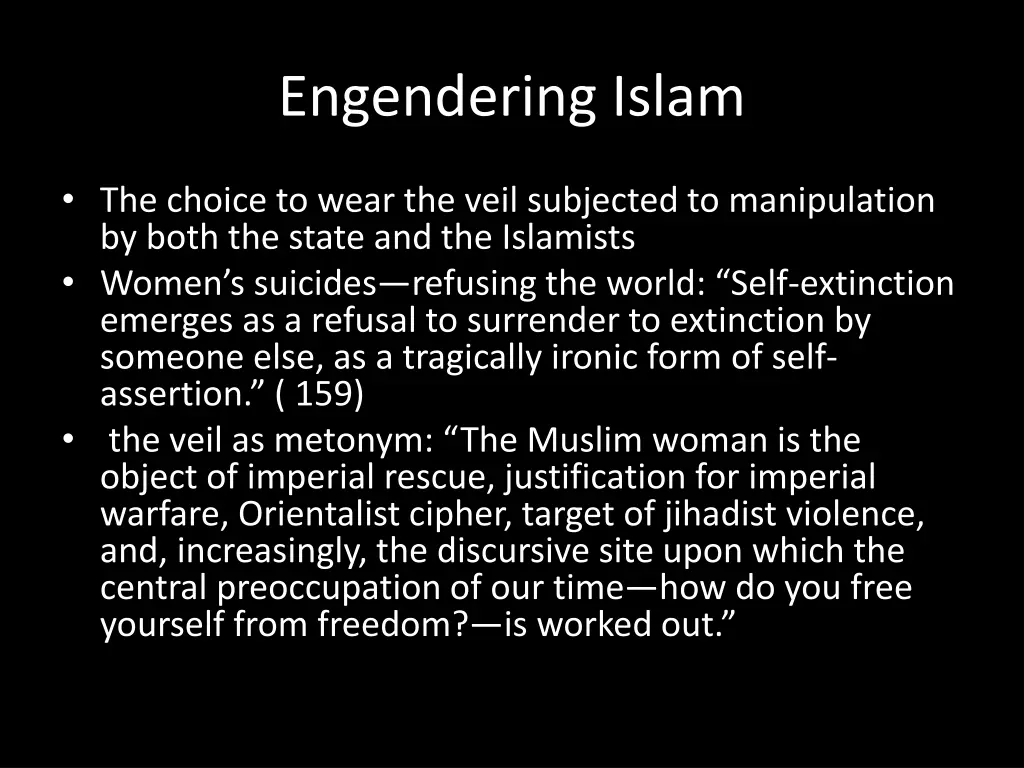 engendering islam