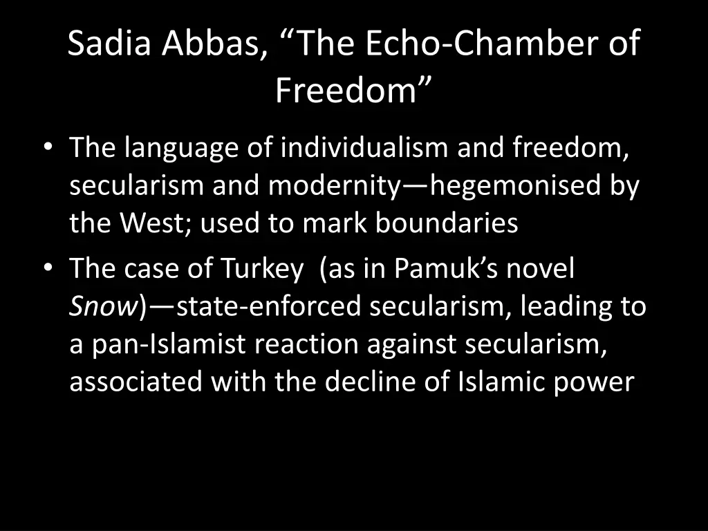 sadia abbas the echo chamber of freedom