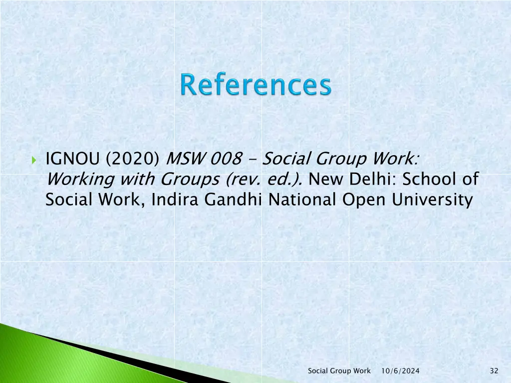 ignou 2020 msw 008 social group work working with