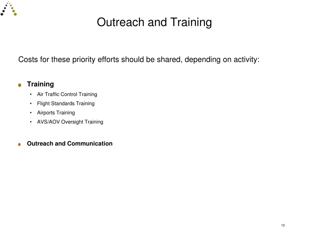 outreach and training