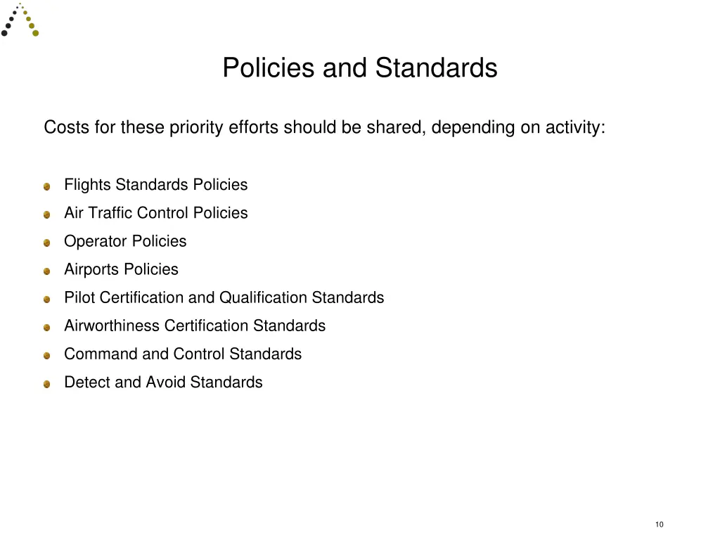 policies and standards