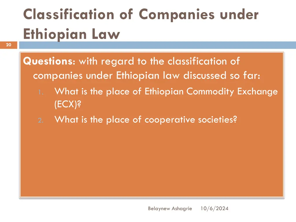 classification of companies under ethiopian law 4