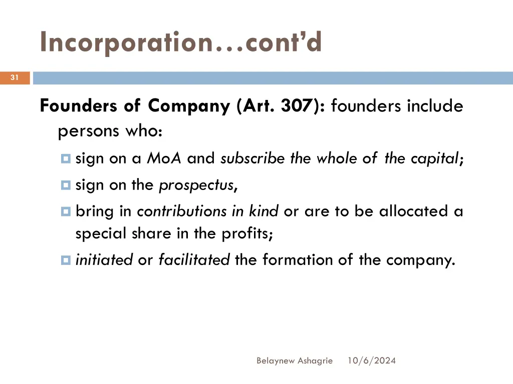 incorporation cont d 2