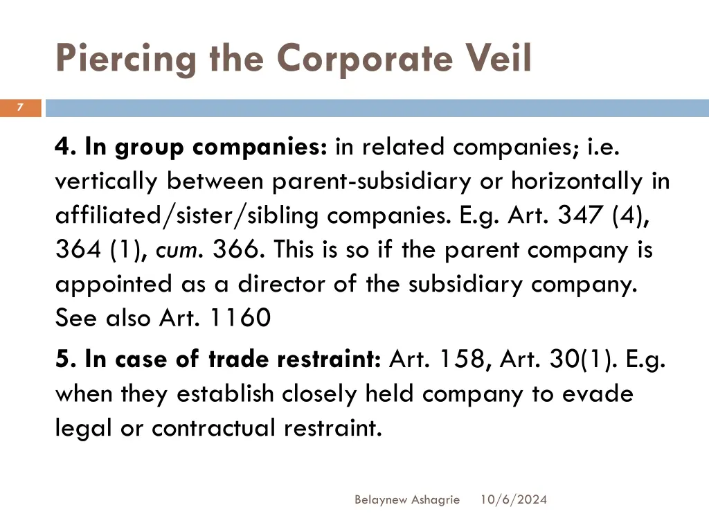 piercing the corporate veil 3