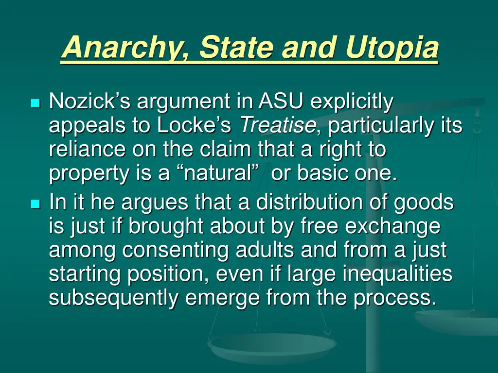 anarchy state and utopia