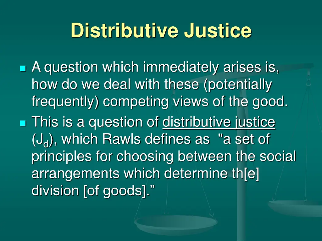 distributive justice