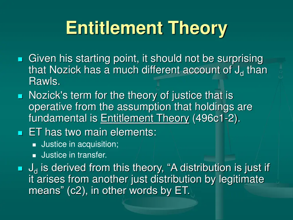 entitlement theory