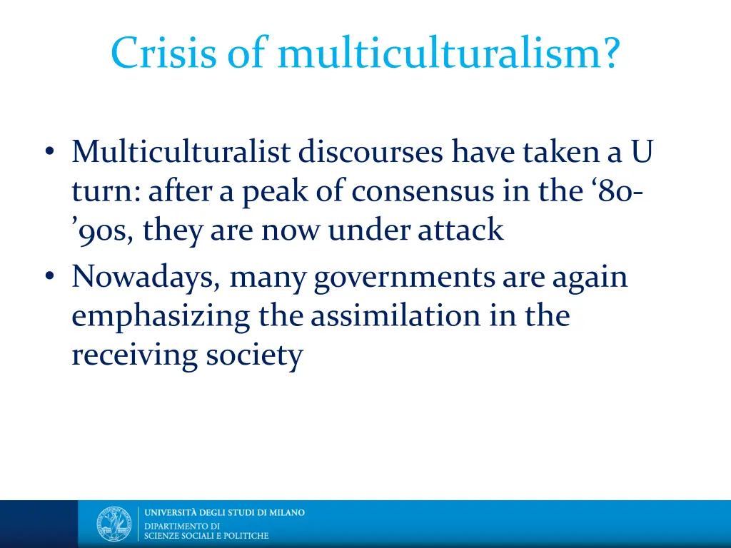 crisis of multiculturalism