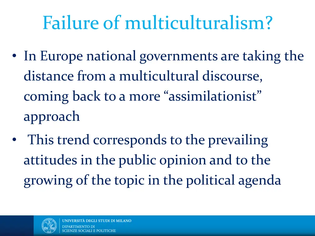 failure of multiculturalism