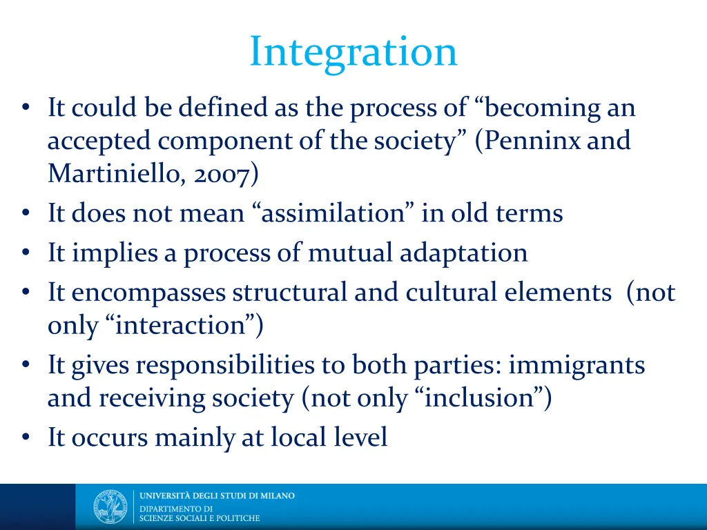 integration