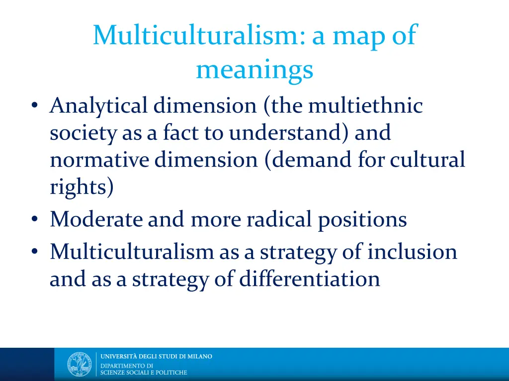 multiculturalism a map of meanings analytical