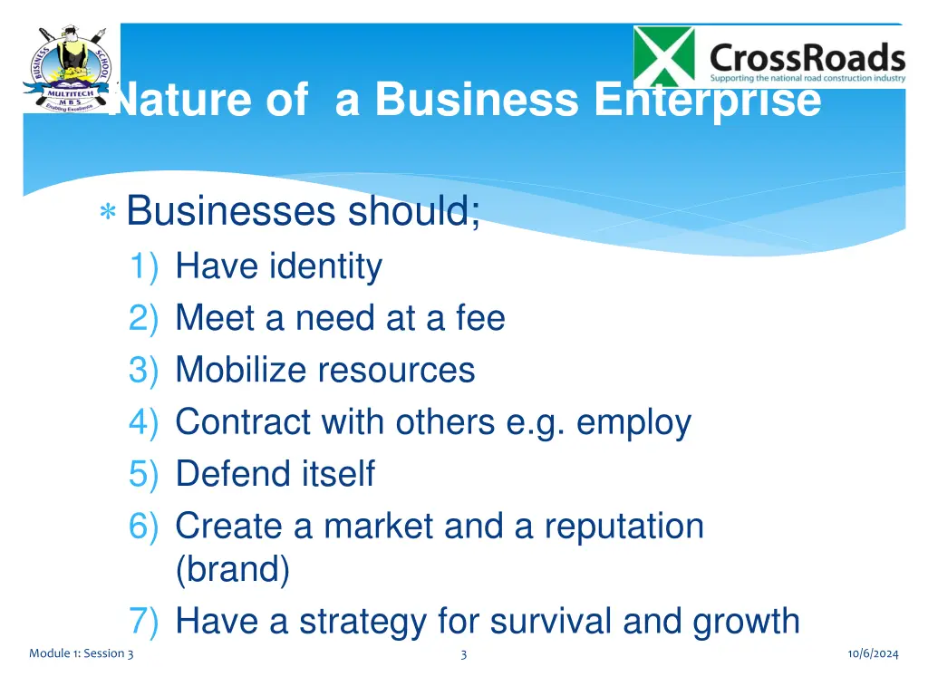 nature of a business enterprise