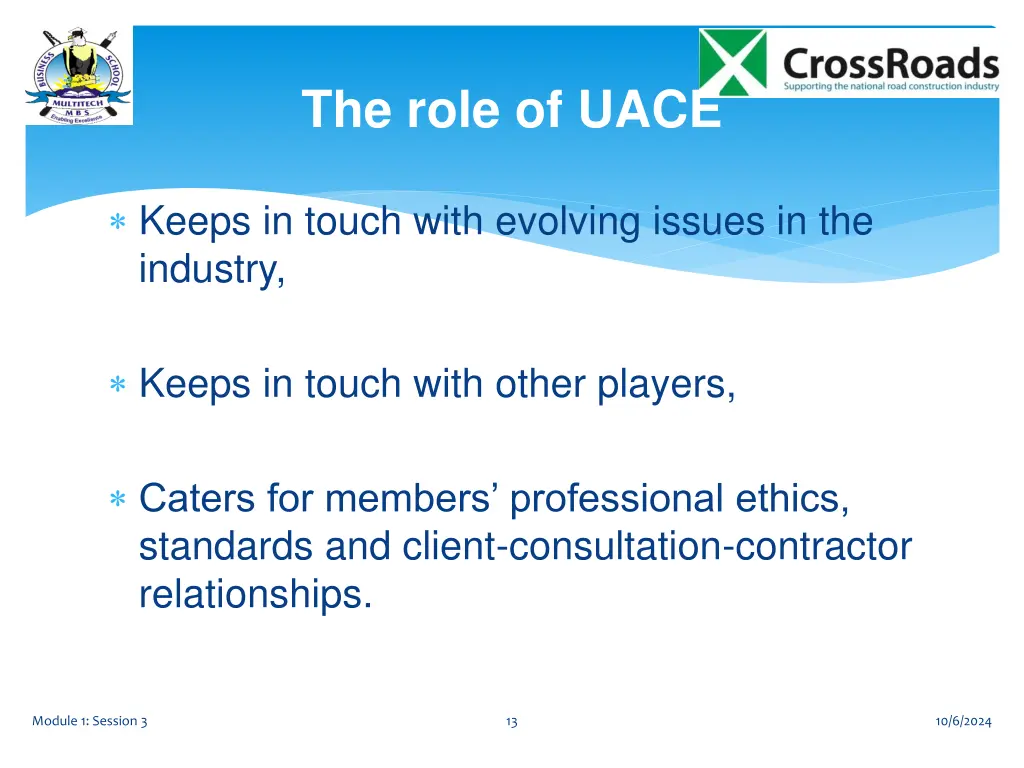 the role of uace 1