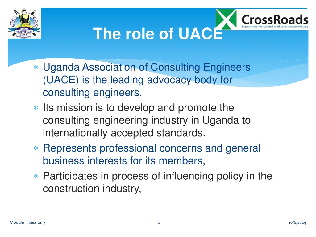 the role of uace