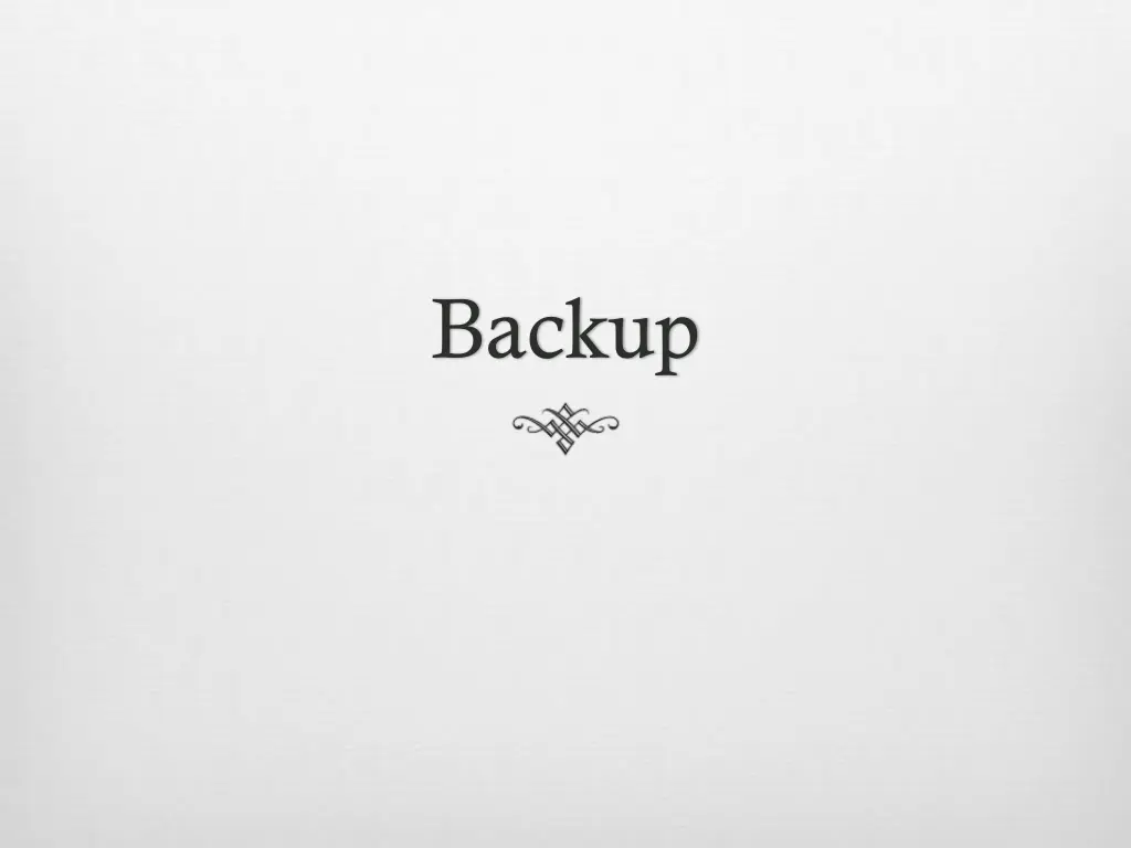 backup