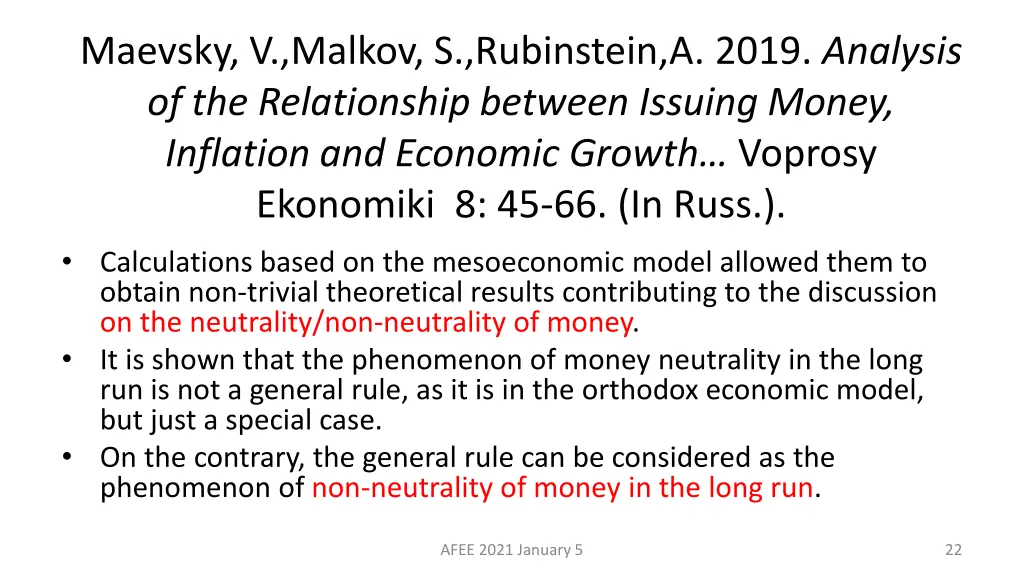 maevsky v malkov s rubinstein a 2019 analysis