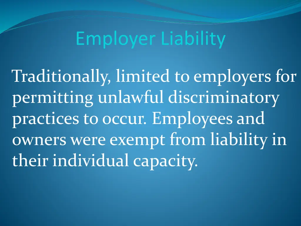 employer liability