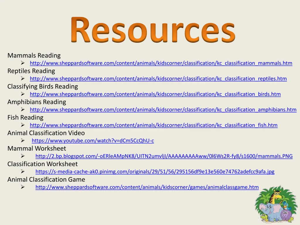 resources