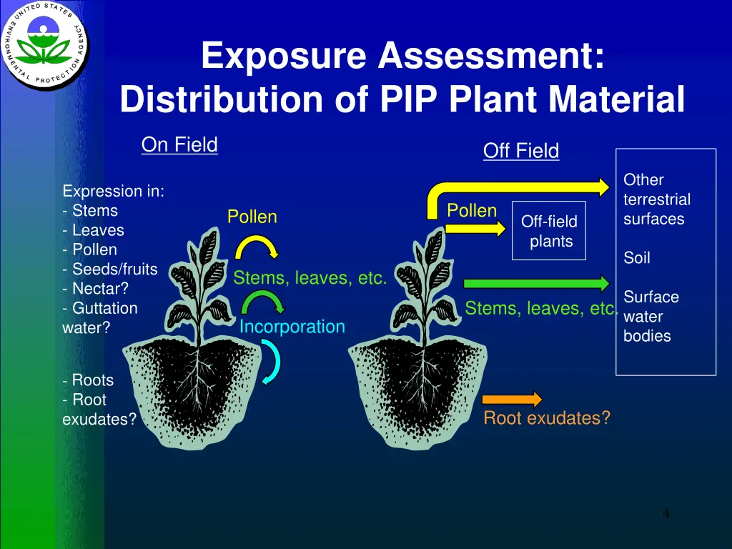 exposure assessment distribution of pip plant