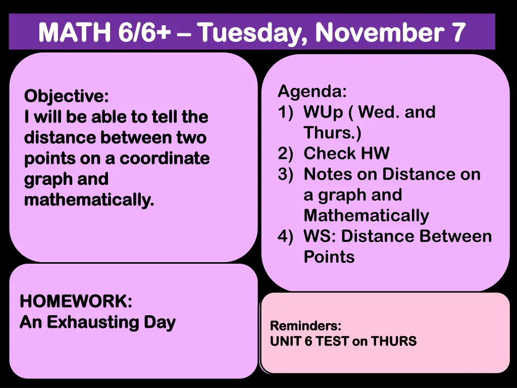 math 6 6 math 6 6 tuesday november 7 tuesday