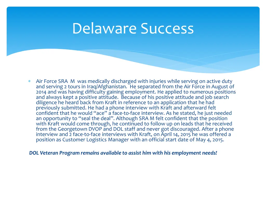 delaware success 1