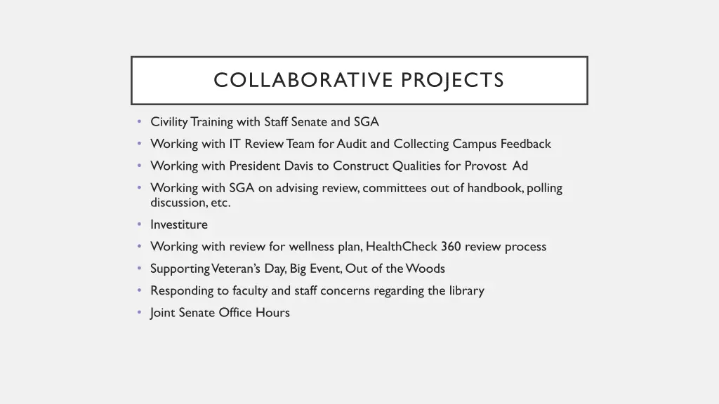 collaborative projects