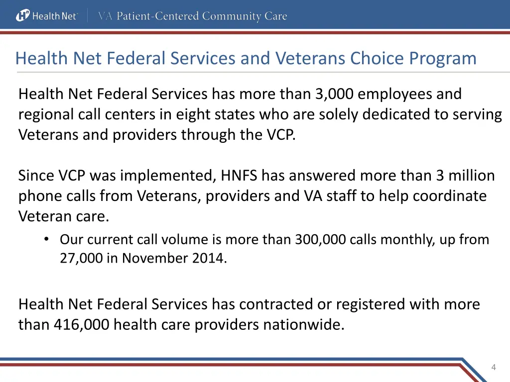 health net federal services and veterans choice