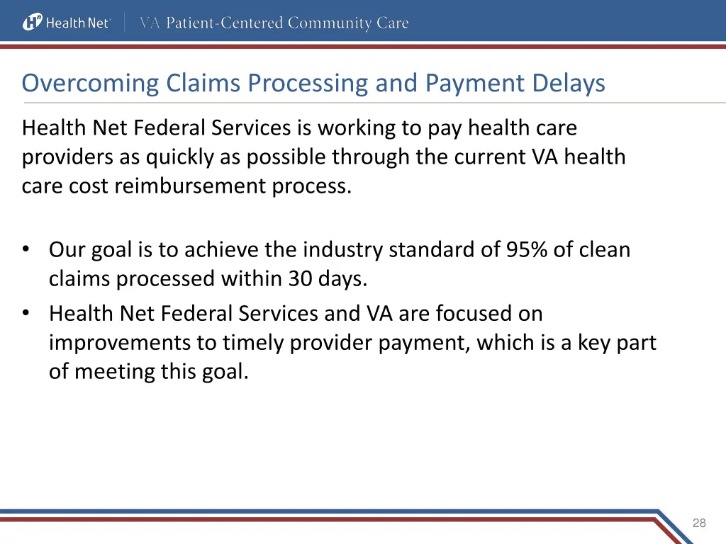 overcoming claims processing and payment delays