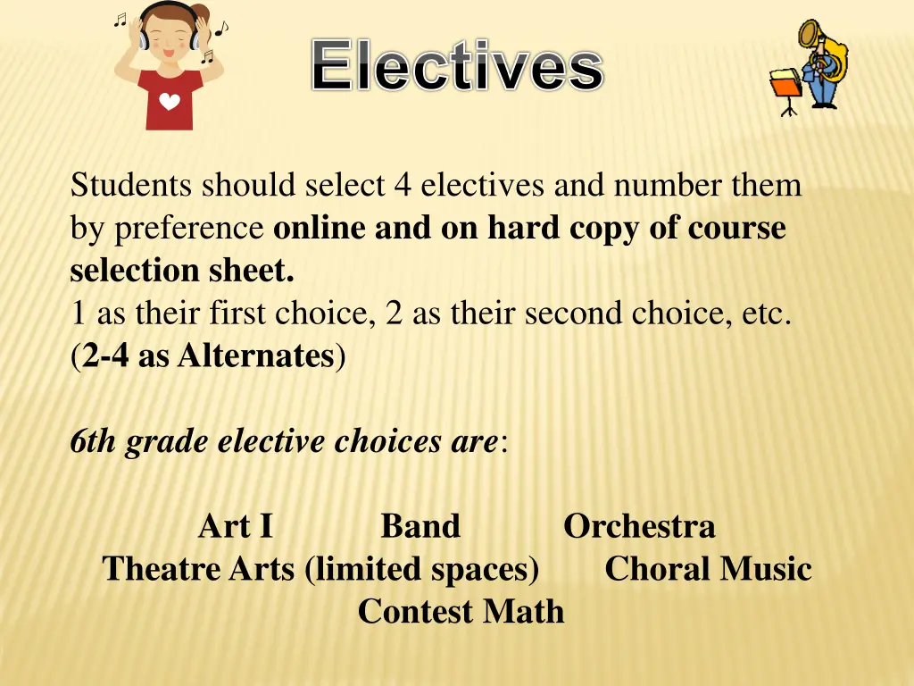 electives