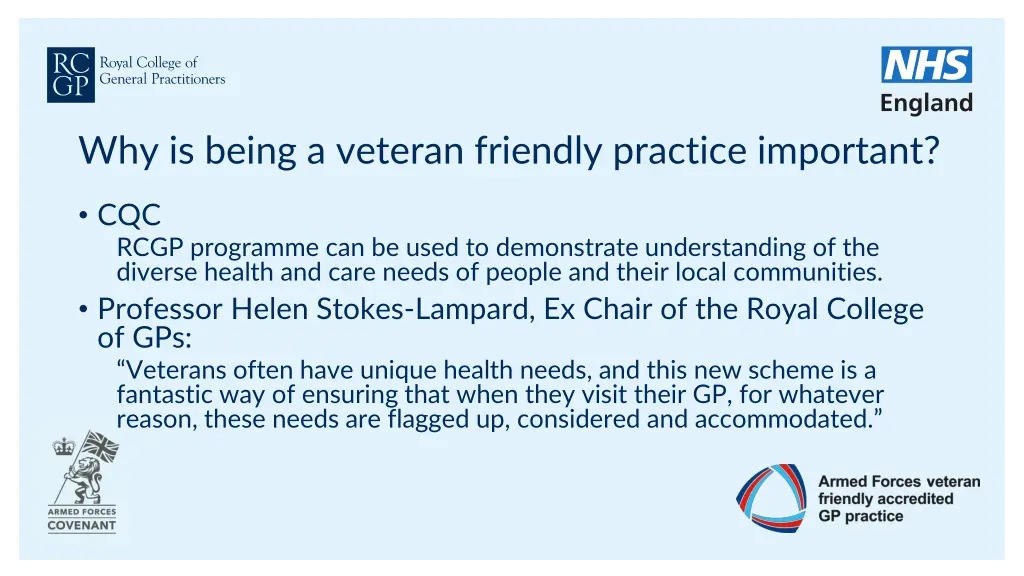 why is being a veteran friendly practice important 1