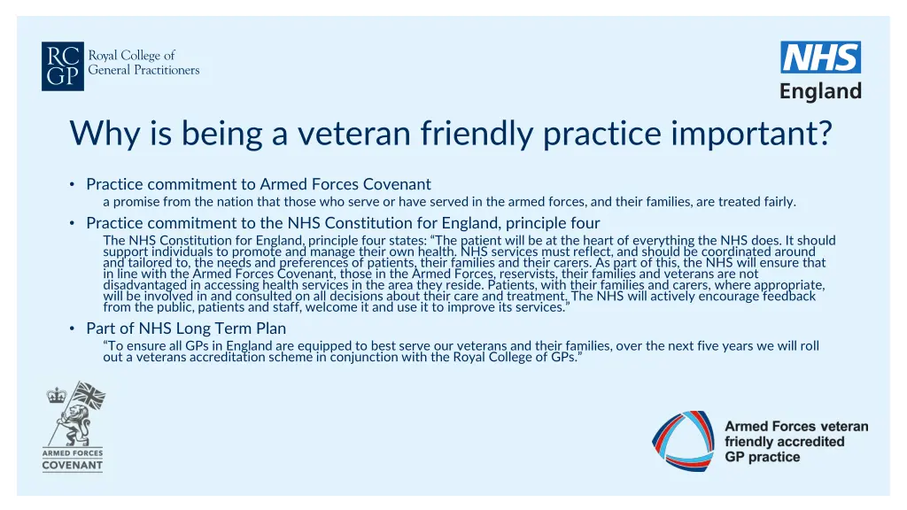 why is being a veteran friendly practice important