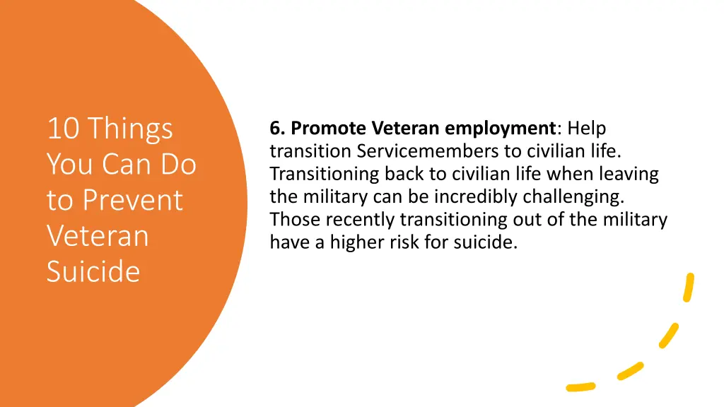 10 things you can do to prevent veteran suicide 1