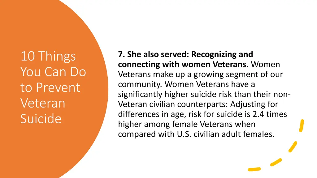 10 things you can do to prevent veteran suicide 2