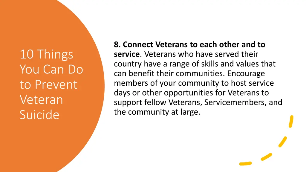 8 connect veterans to each other and to service