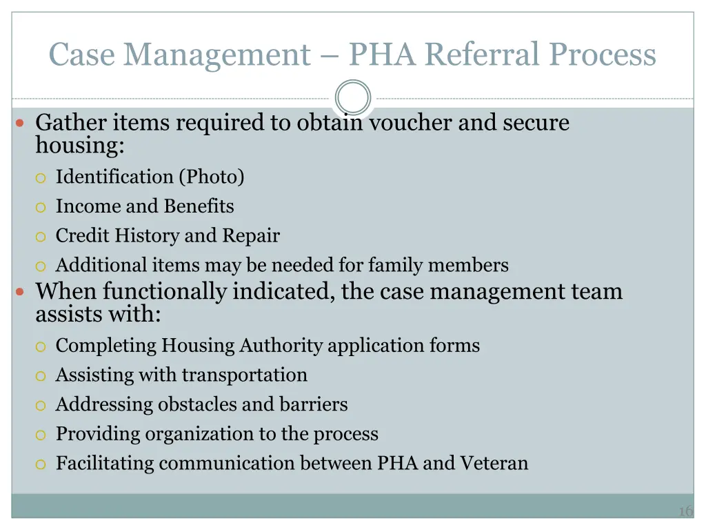 case management pha referral process