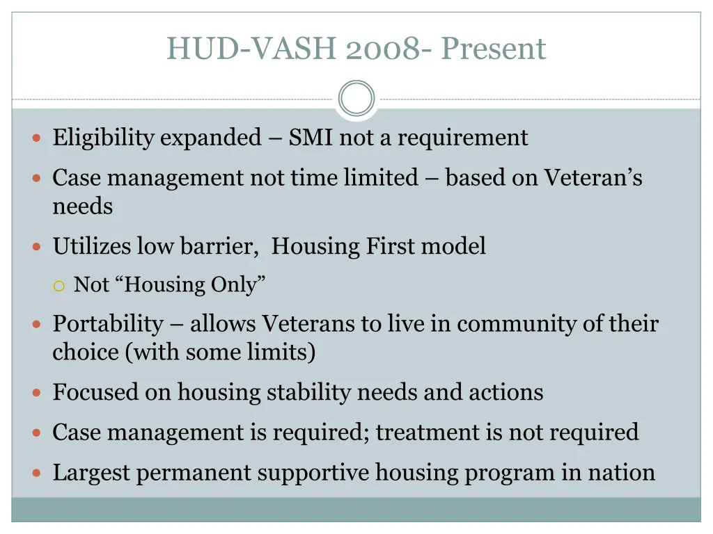 hud vash 2008 present