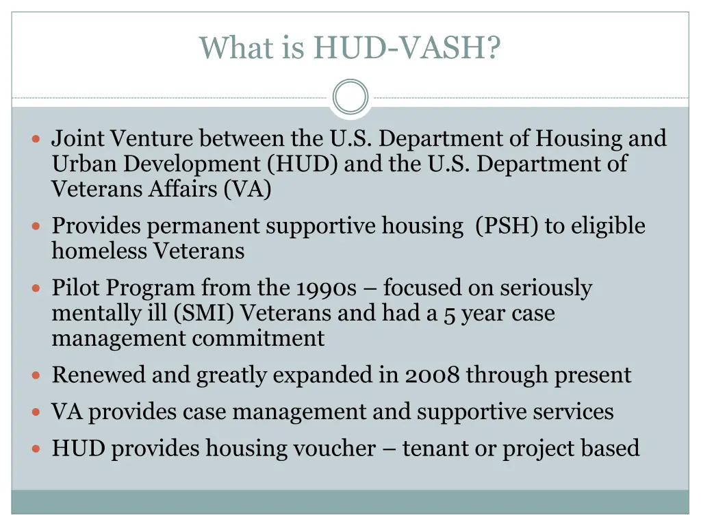 what is hud vash