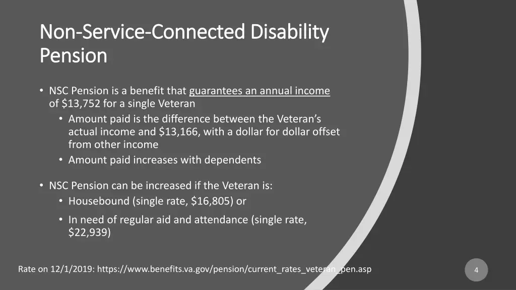 non non service service connected disability