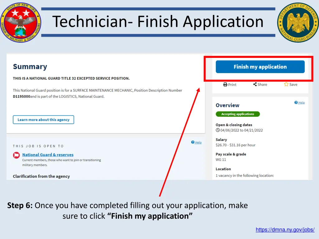 technician finish application