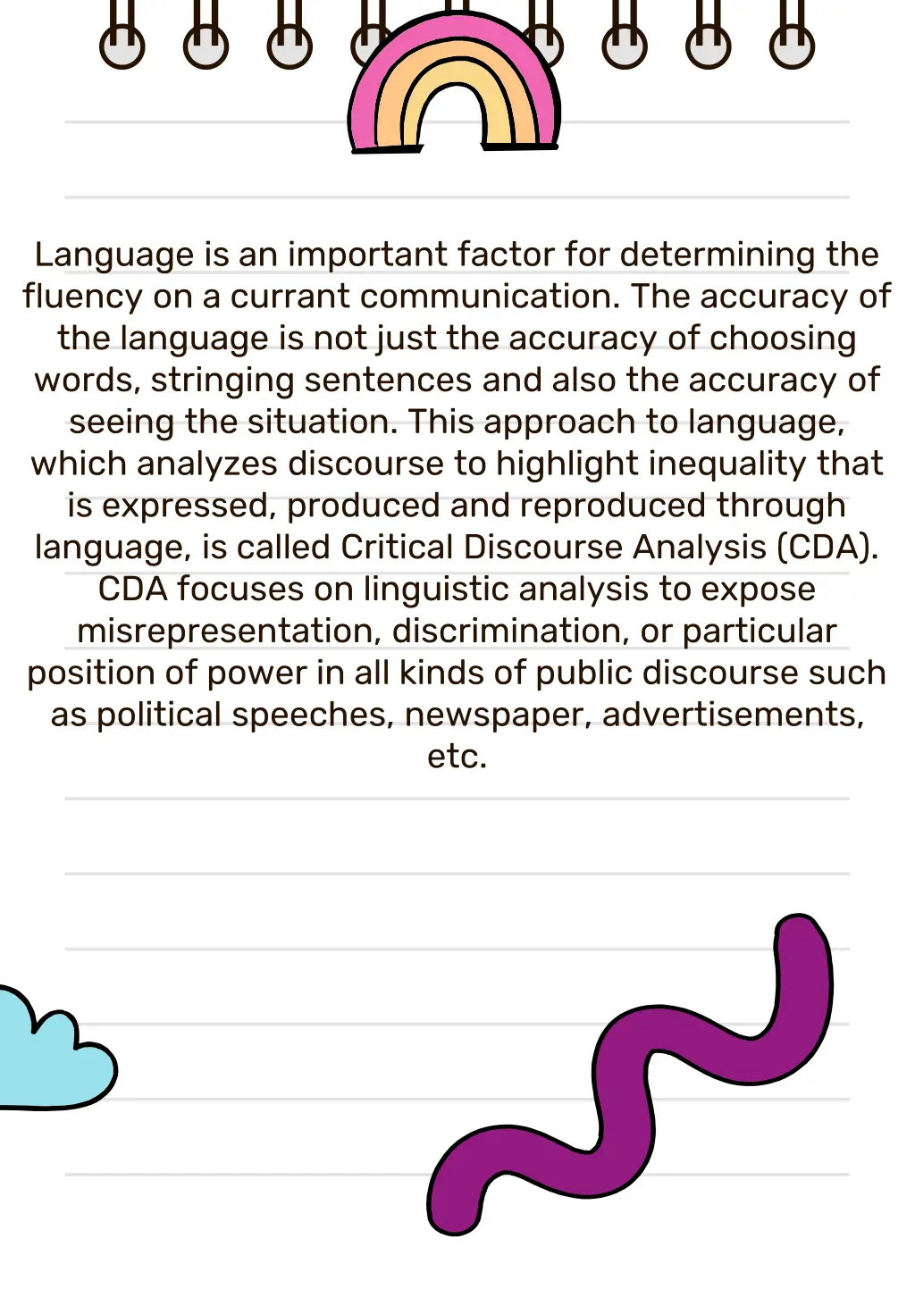 language is an important factor for determining