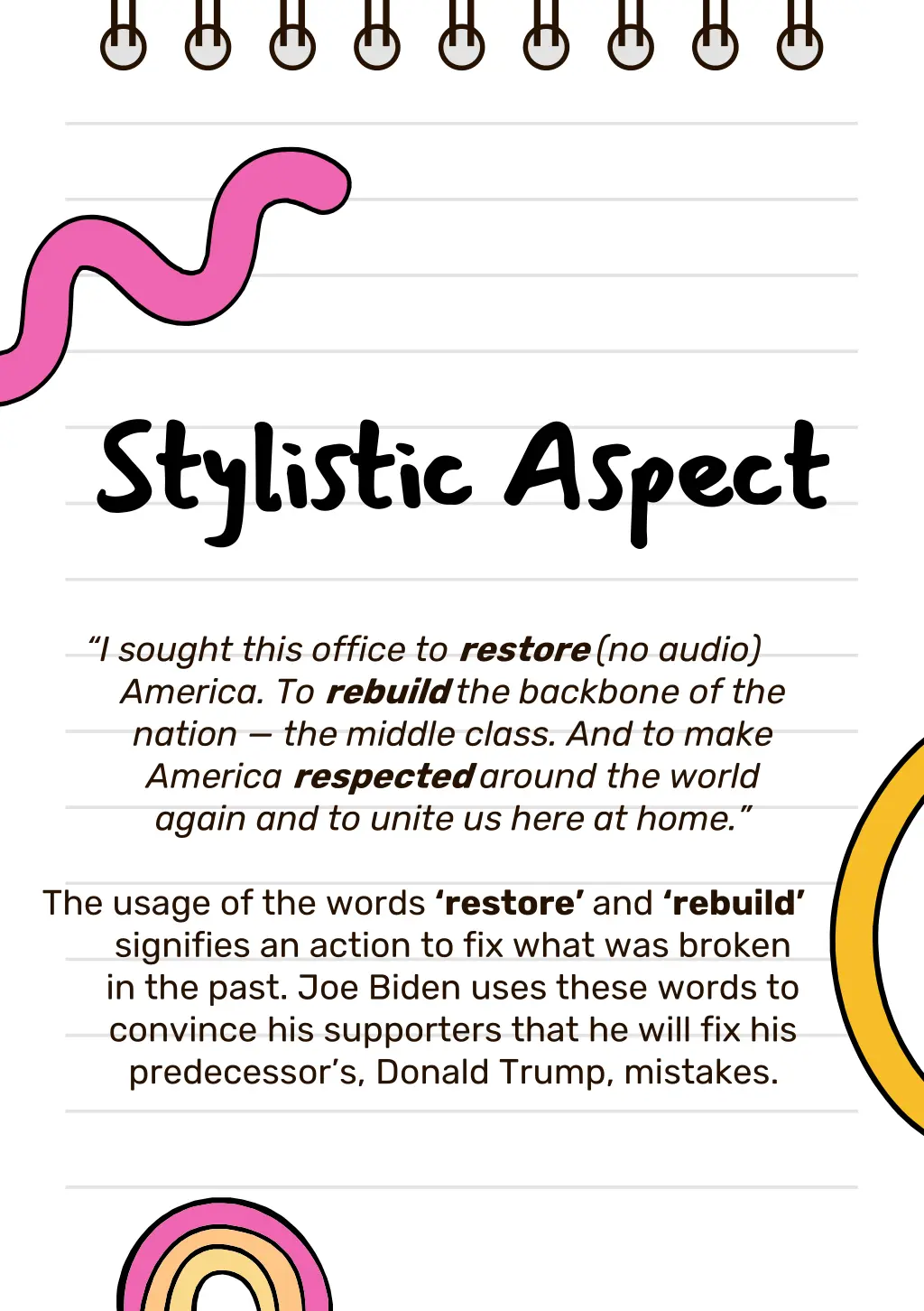 stylistic aspect stylistic aspect