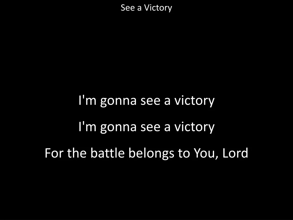 see a victory 13