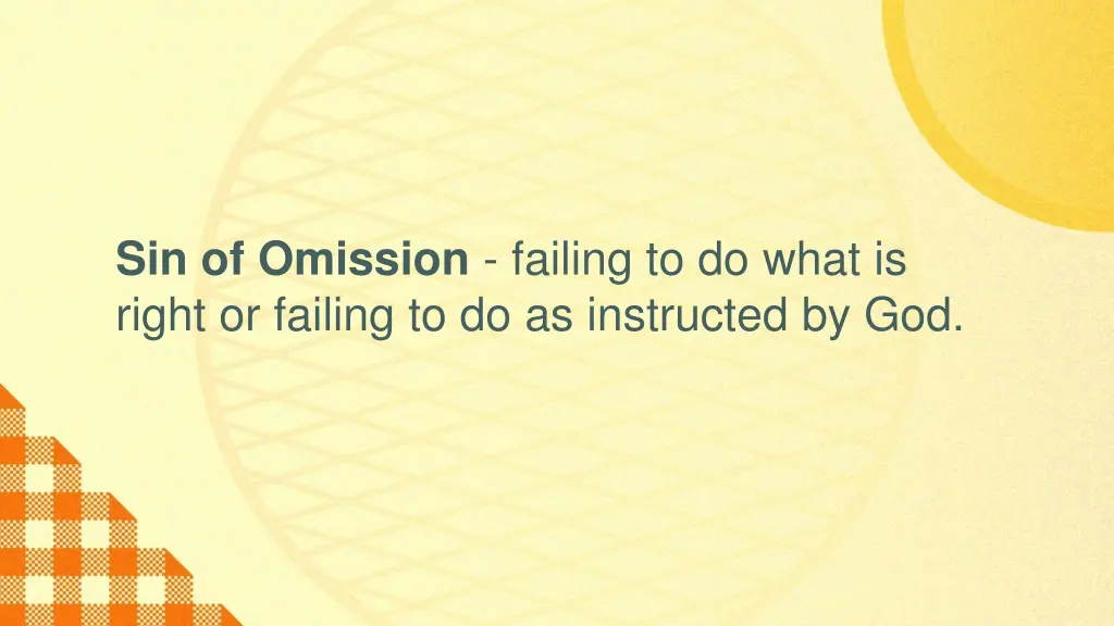 sin of omission failing to do what is right