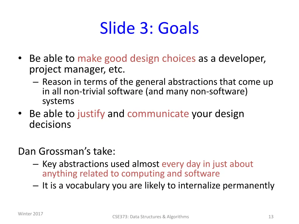 slide 3 goals