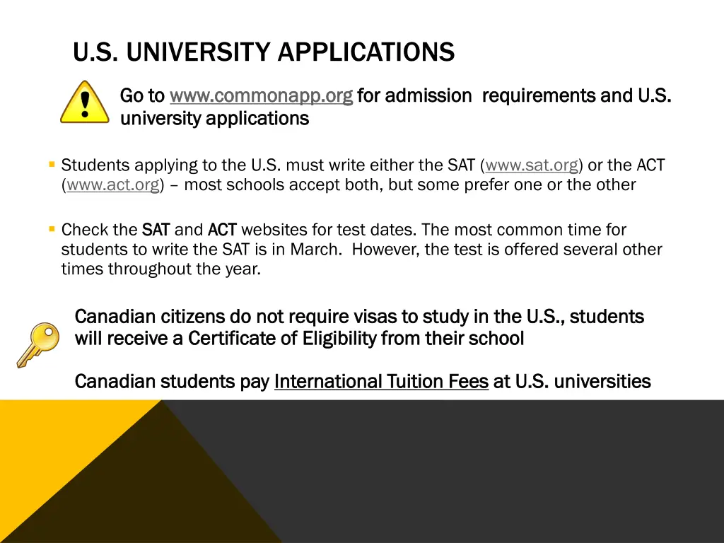 u s university applications