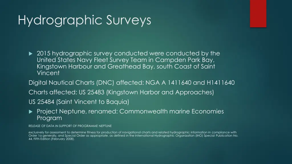 hydrographic surveys